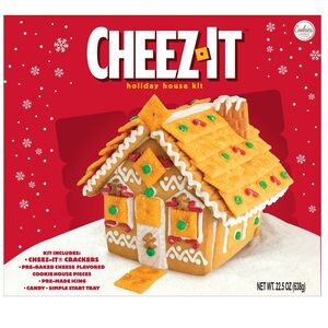 Cheez-It NEW SEALED Build It Yourself Holiday House Kit, 22.5 oz, Ready-to-Use